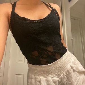 Black Lace Top